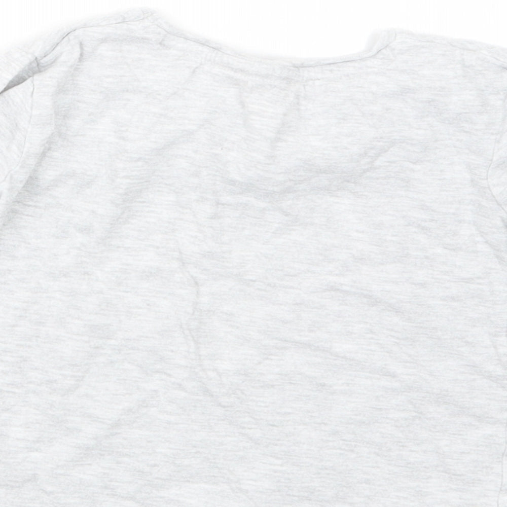 Jeff&Co Girls Grey   Basic T-Shirt Size 4-5 Years