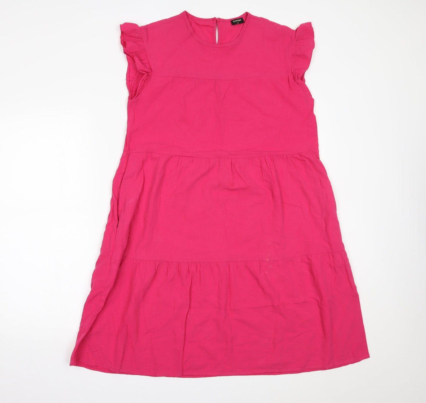 Vonda Womens Pink   A-Line  Size S