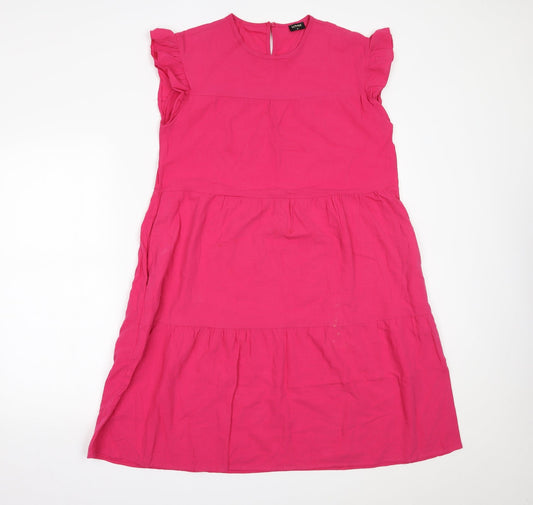 Vonda Womens Pink   A-Line  Size S