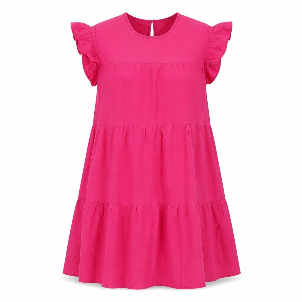 Vonda Womens Pink   A-Line  Size S