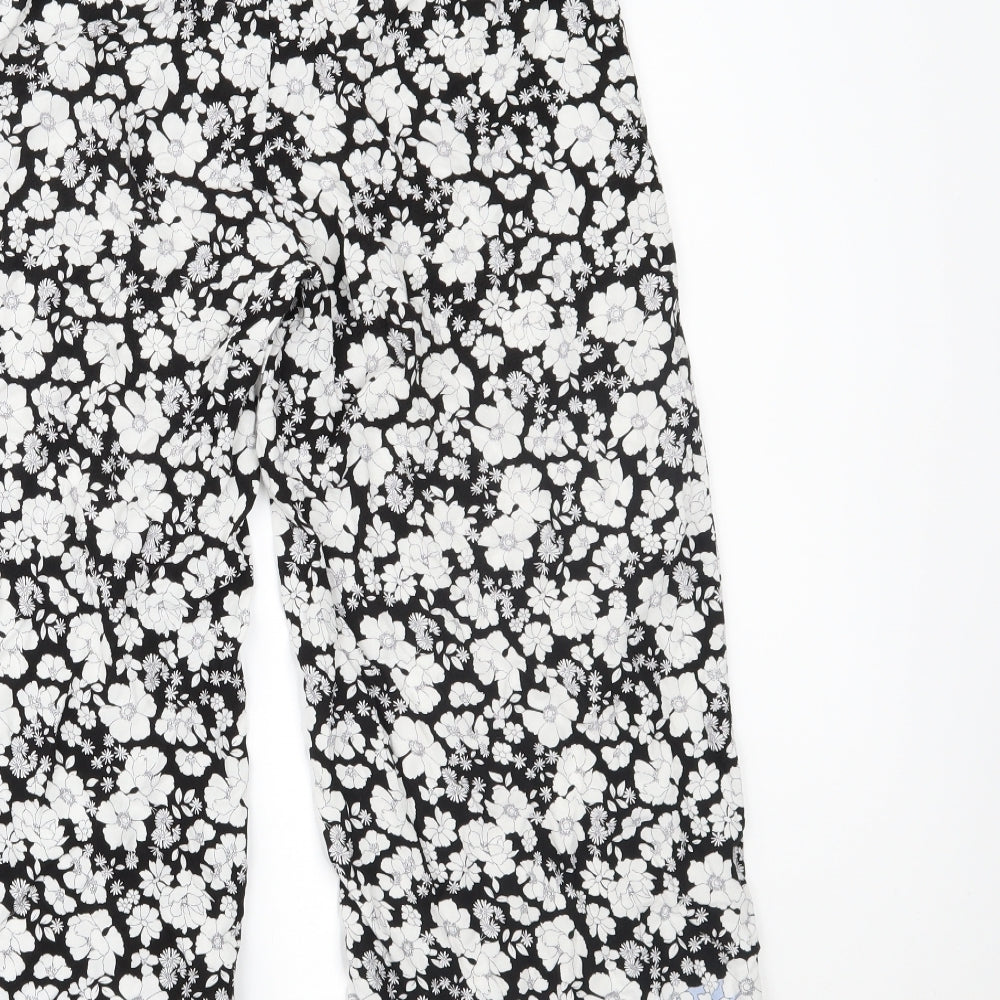 New Look Womens Multicoloured Floral  Trousers  Size 12 L22 in