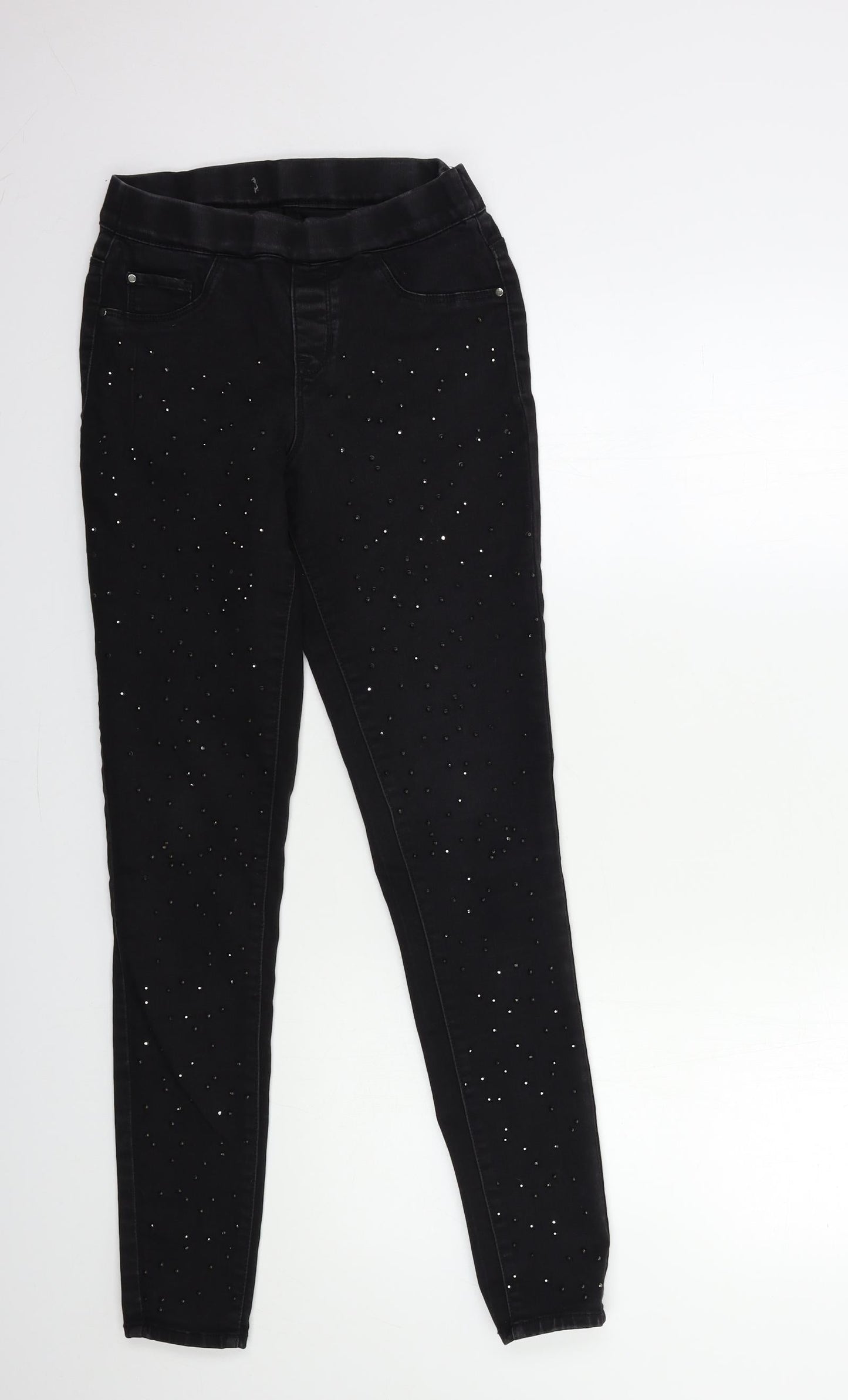 Preworn Womens Black  Denim Jegging Jeans Size 26 in L30 in