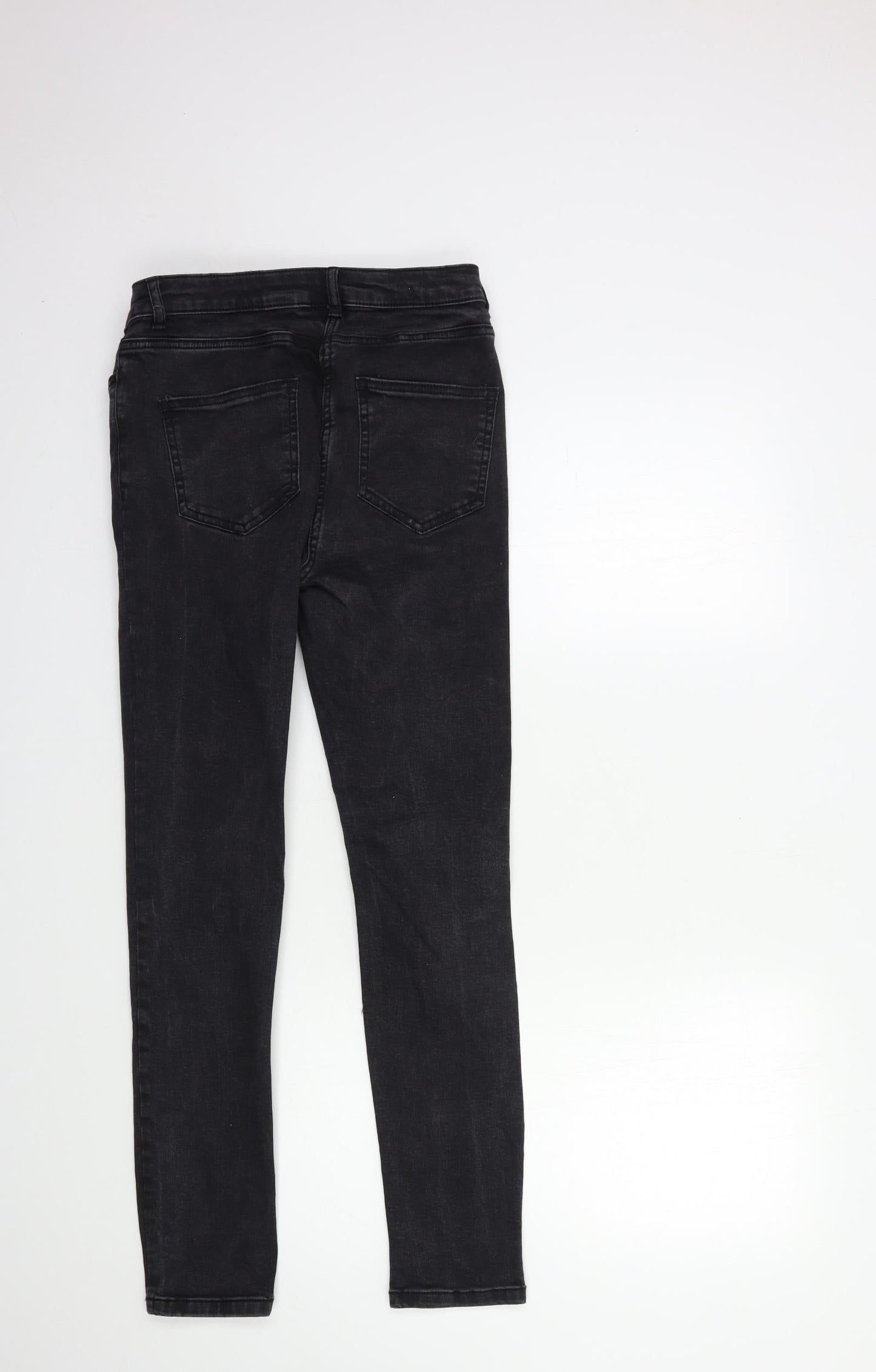NEXT Womens Black  Denim Skinny Jeans Size 8 L28 in