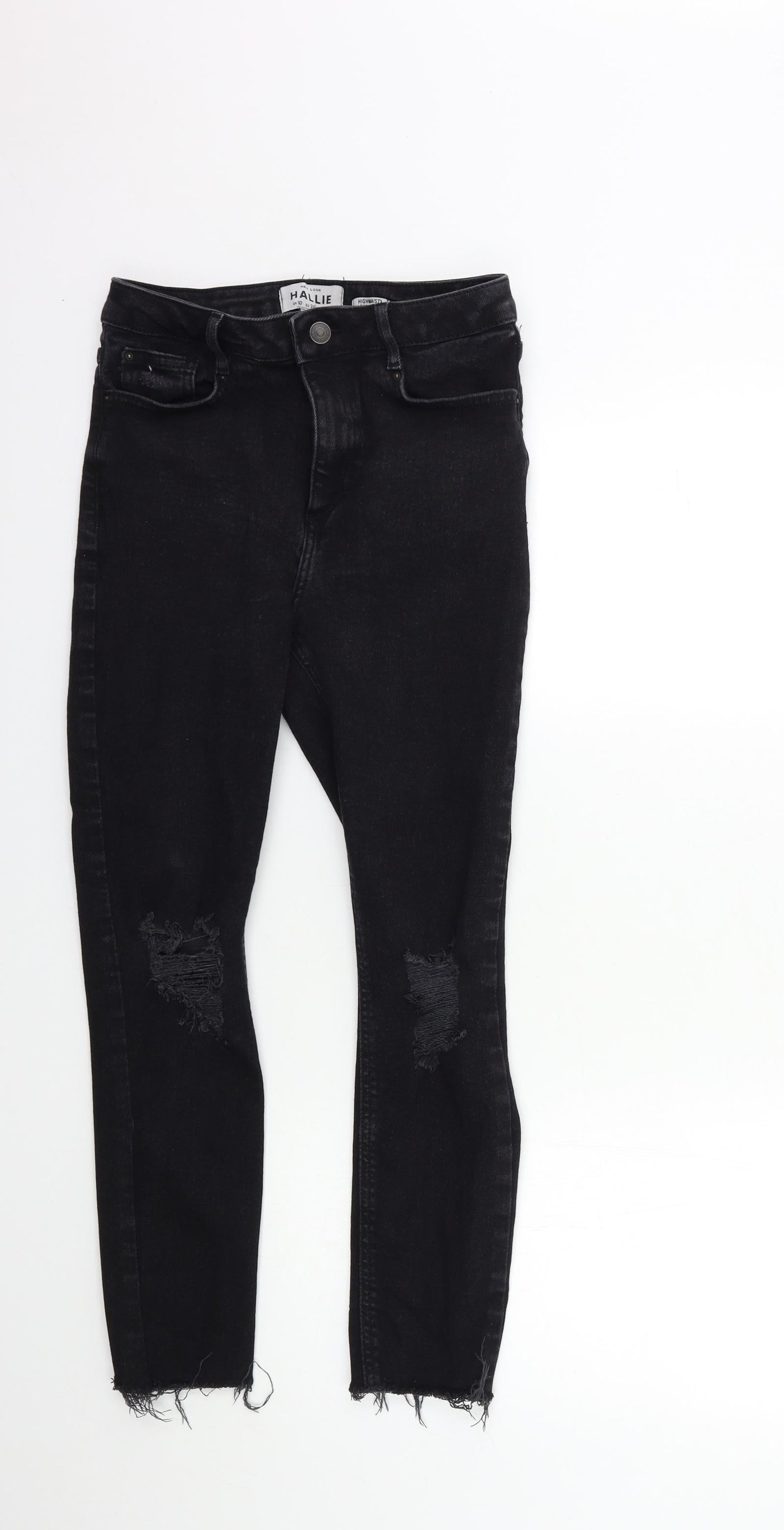 New Look Womens Black  Denim Skinny Jeans Size 10 L26 in
