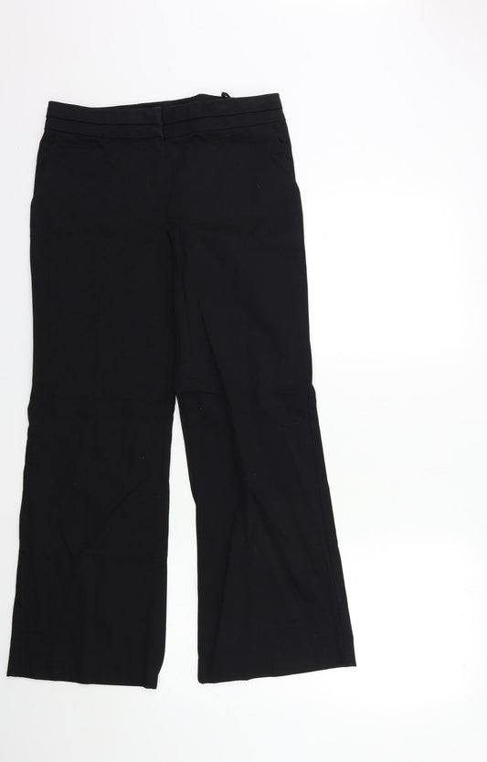 Marks and Spencer Womens Black   Trousers  Size 10 L28 in