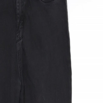 Close-up detail of Denim & Co. girls’ blue denim skinny jeans, size 12-13, years