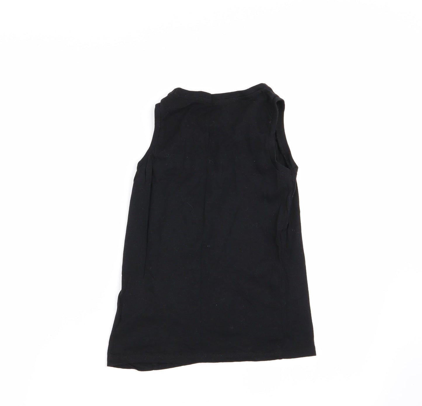 pep and co Boys Black   Basic Tank Size 7-8 Years