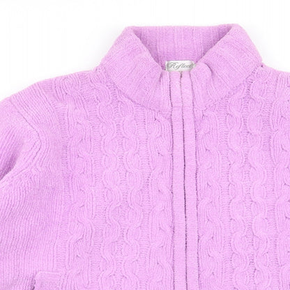 reflect Womens Pink   Full Zip Jumper Size L  - Size L/XL