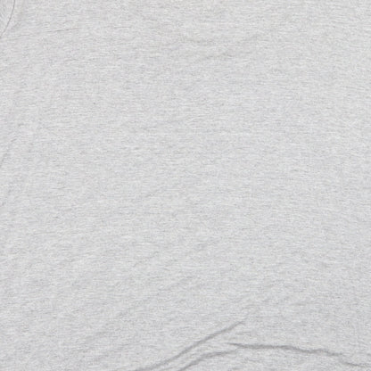 ELVI Womens Grey   Basic T-Shirt Size L