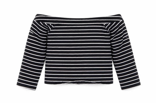 Front view of miss evie girls’ multicoloured striped basic t-shirt, size 9-10, years