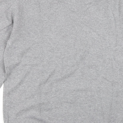 Brand and care label for ESPRIT men’s grey jumper, size S