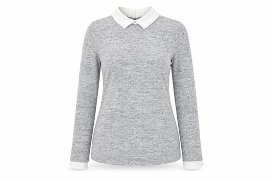 Dorothy Perkins Womens Grey   Basic T-Shirt Size 8