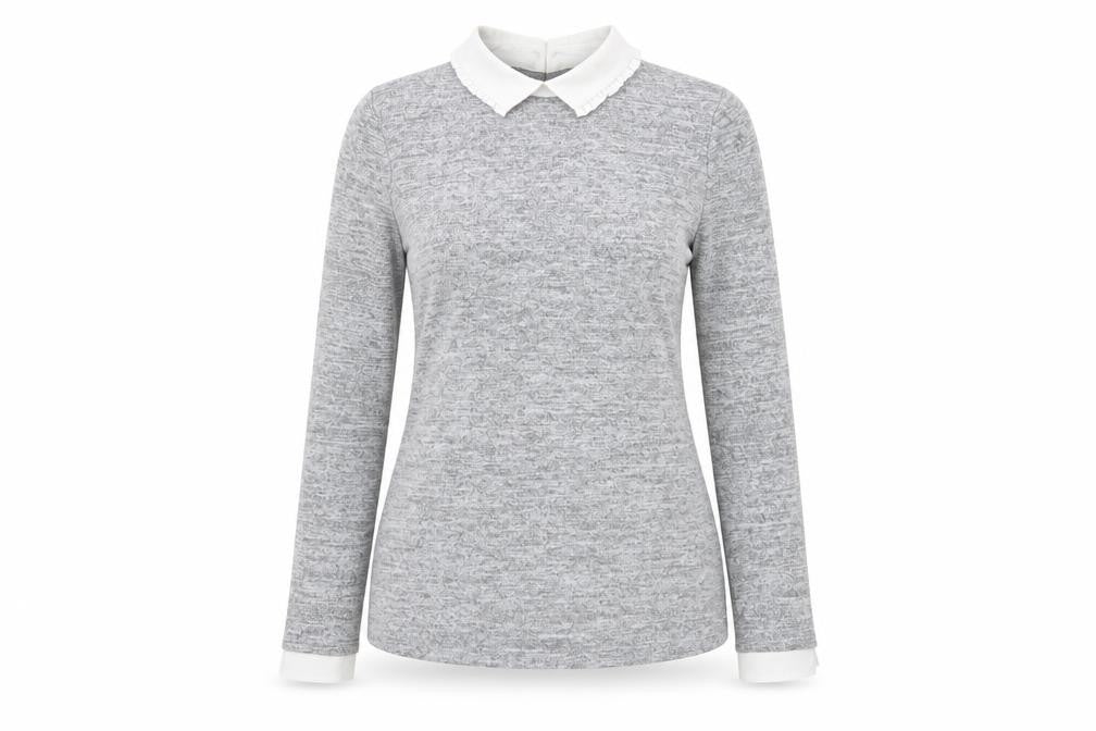 Dorothy Perkins Womens Grey   Basic T-Shirt Size 8