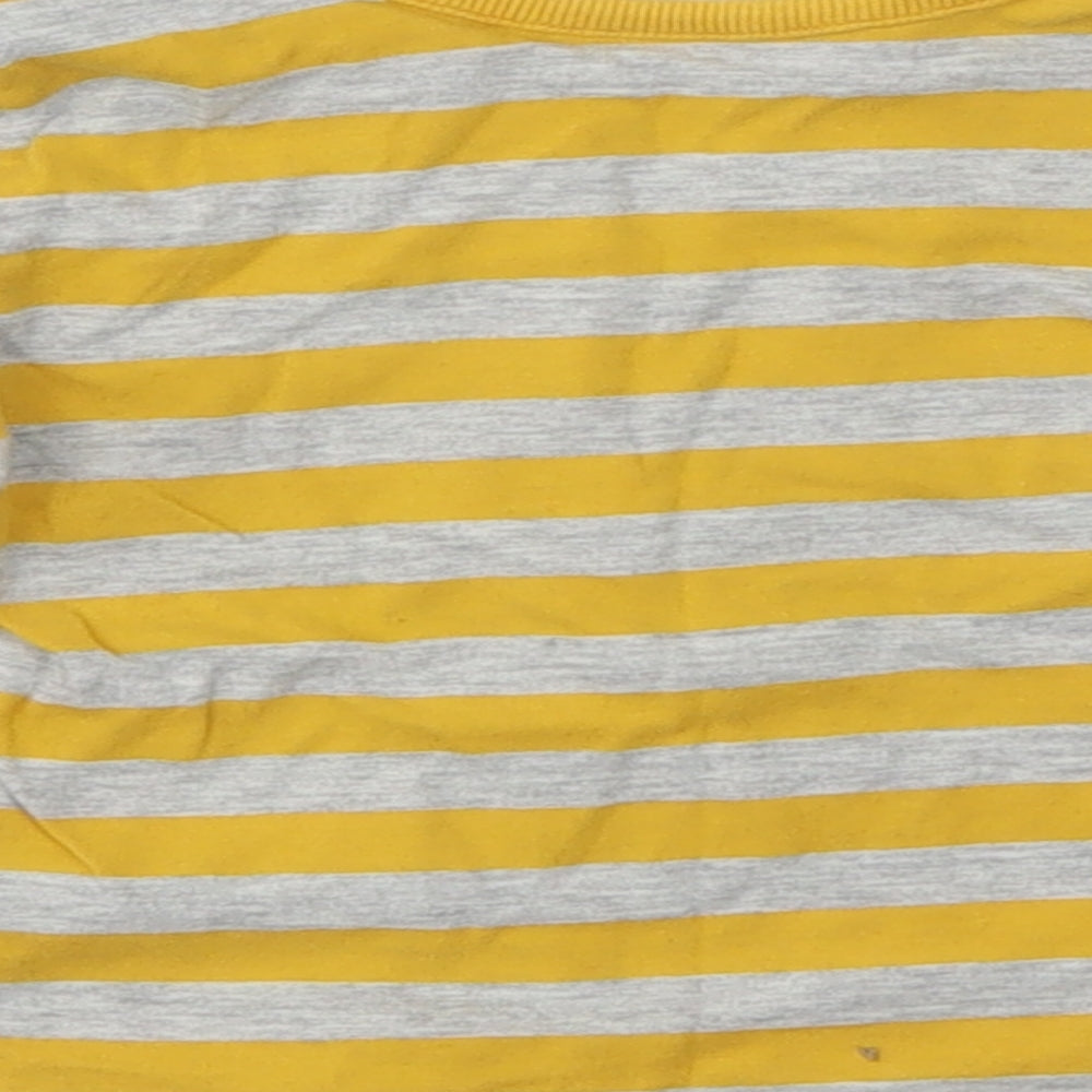 George Boys Yellow Striped  Basic T-Shirt Size 6-9 Months