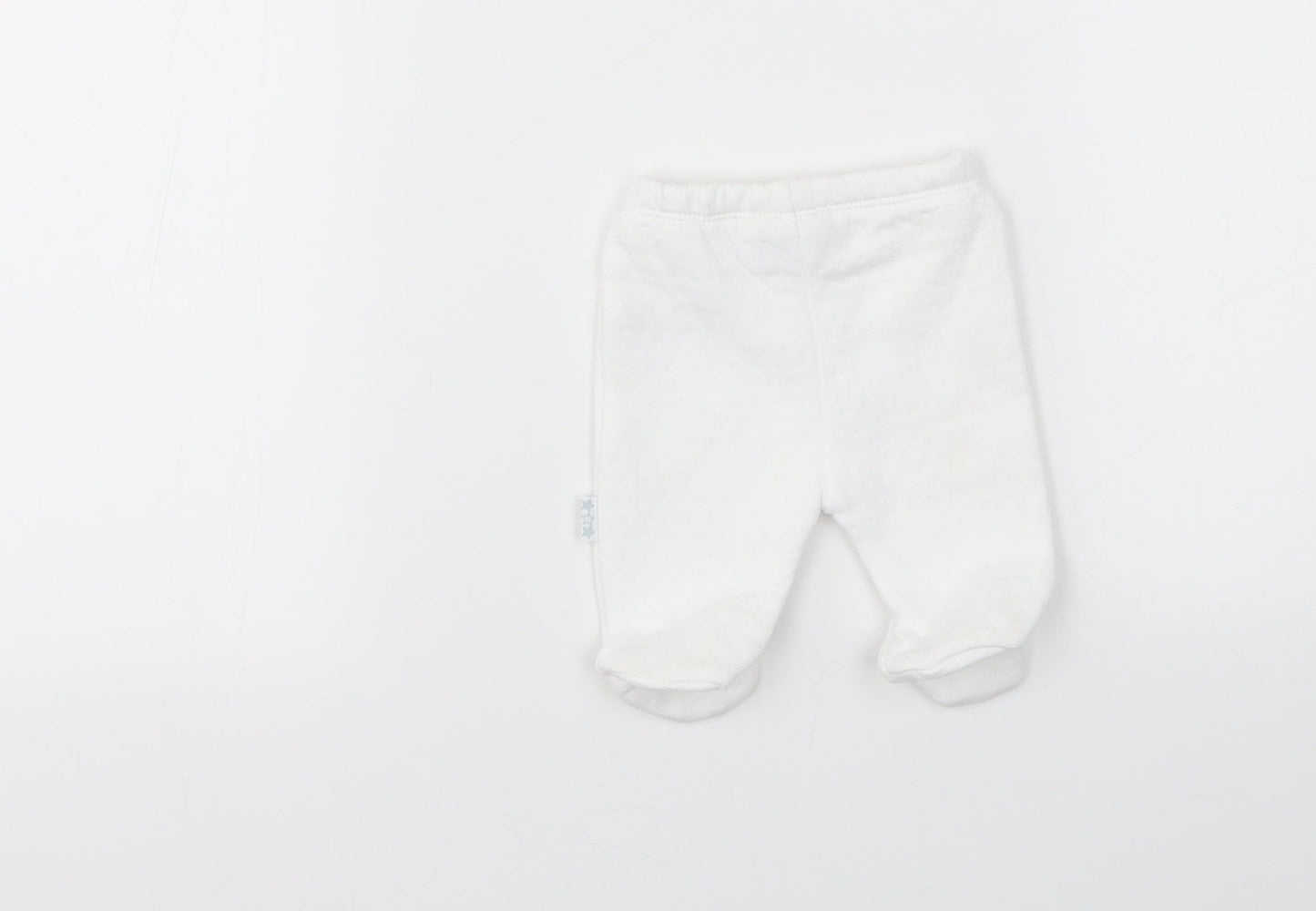 WATCH ME GROW  Girls White   Track Pants Leggings Size Newborn