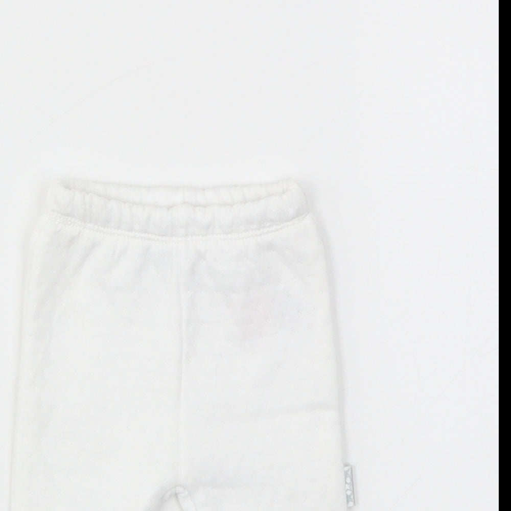 WATCH ME GROW  Girls White   Track Pants Leggings Size Newborn