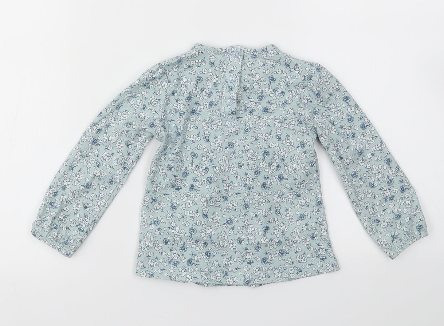 TU Girls Blue Floral  Fit & Flare  Size 12-18 Months