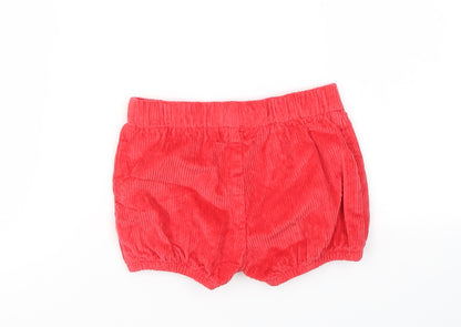 Back view of Marks & Spencer girls’ red capri trousers, size 18-24, months