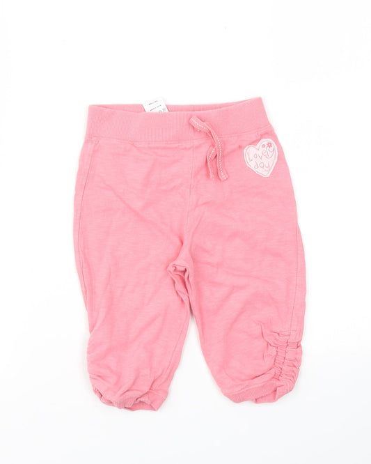 NEXT Girls Pink   Capri Trousers Size 12-18 Months