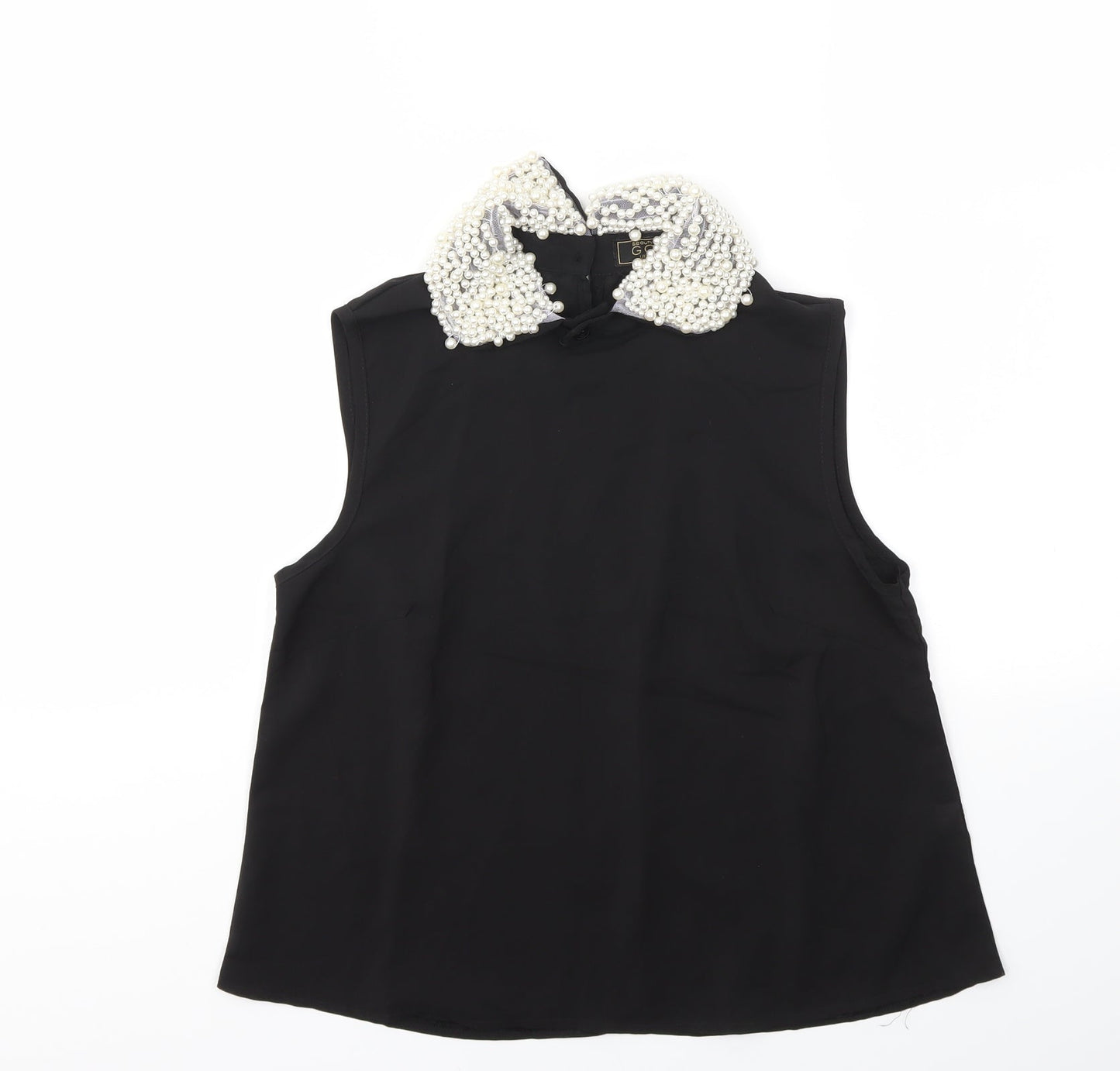 gold  Womens Black   Basic Blouse Size 8