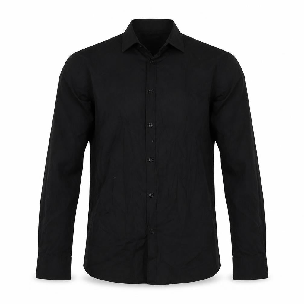 Primark Mens Black    Button-Up Size 16