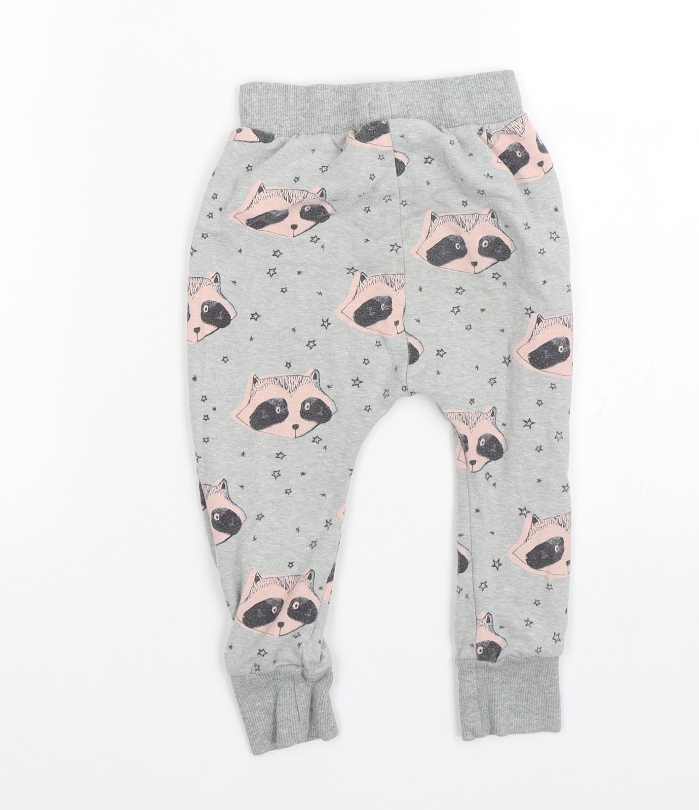 NEXT Girls Green Polka Dot  Cami Pyjama Pants Size 2-3 Years  - Raccoons