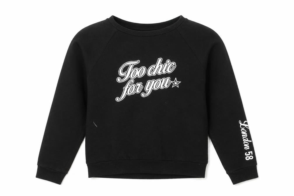 H&M Girls Black   Pullover Sweatshirt Size 10-11 Years