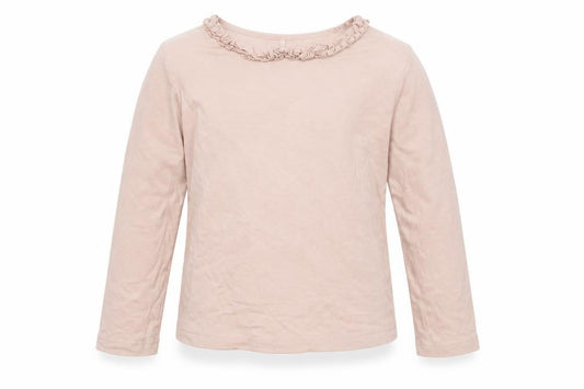 Front view of George girls’ pink basic t-shirt, size 5-6, years