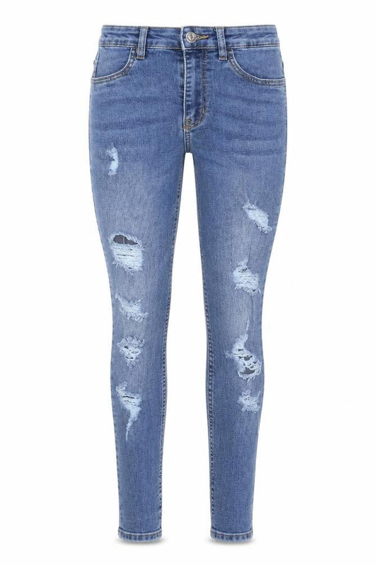 Divided by H&M Womens Blue  Denim Skinny Jeans Size 4 L28 in
