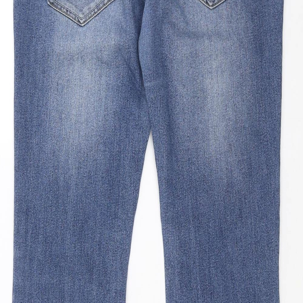 Preworn Womens Blue  Denim Bootcut Jeans Size 30 in L30 in