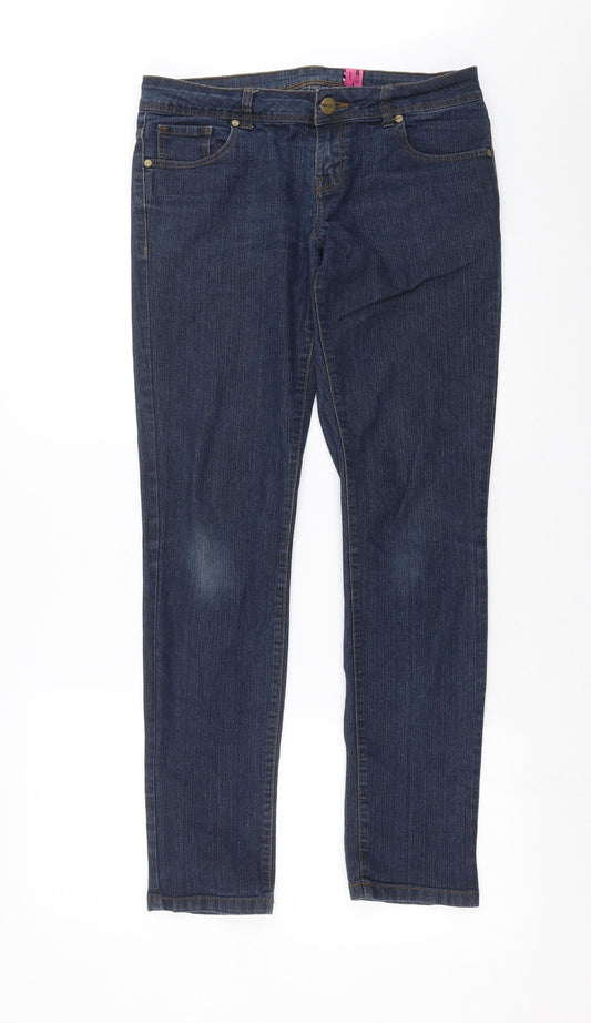 YESYES Womens Blue  Denim Skinny Jeans Size 12 L31 in