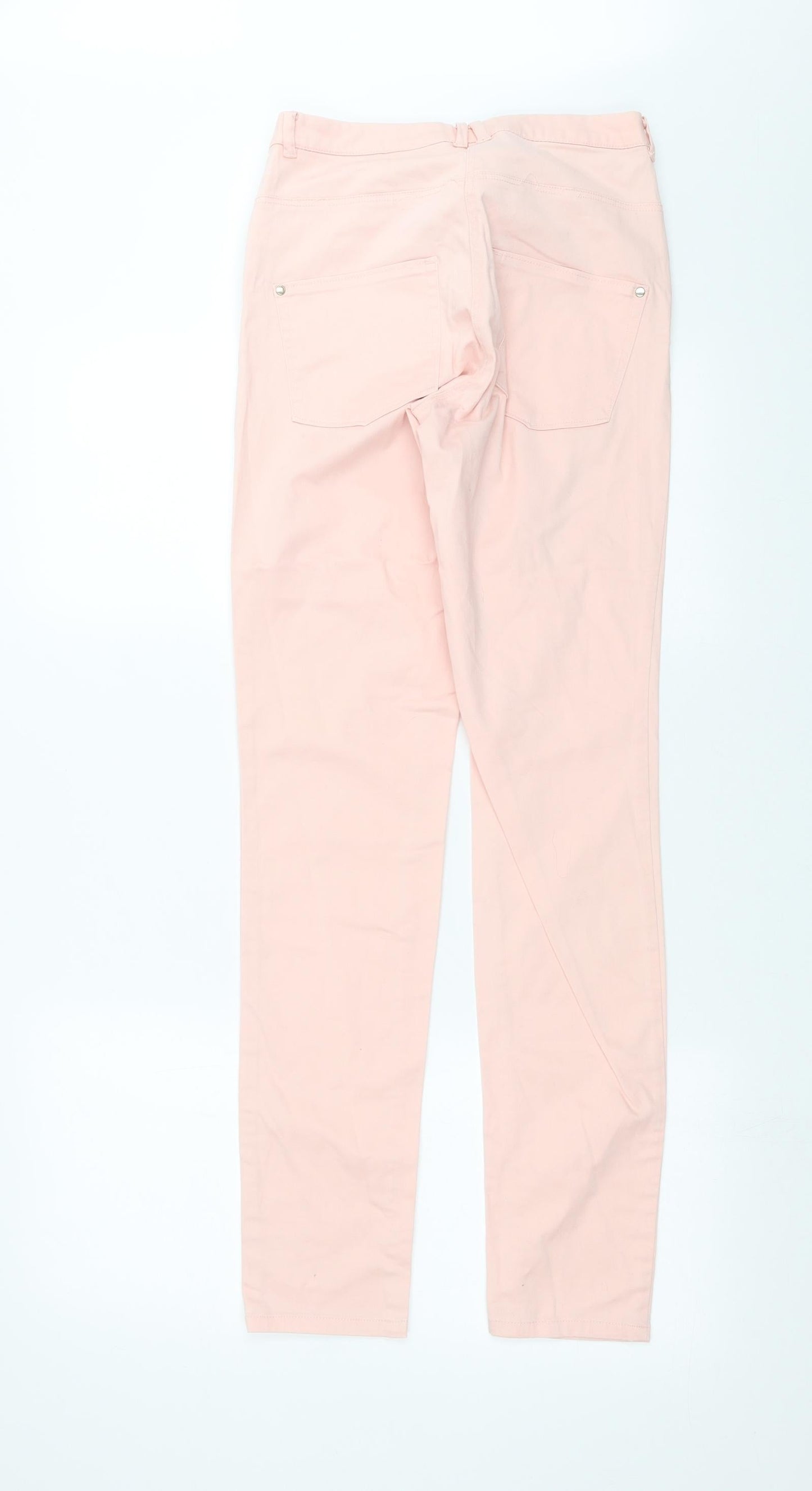 H&M Womens Pink  Denim Skinny Jeans Size 8 L30 in