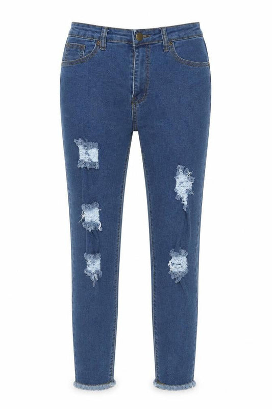 Boohoo Womens Blue  Denim Skinny Jeans Size 10 L26 in
