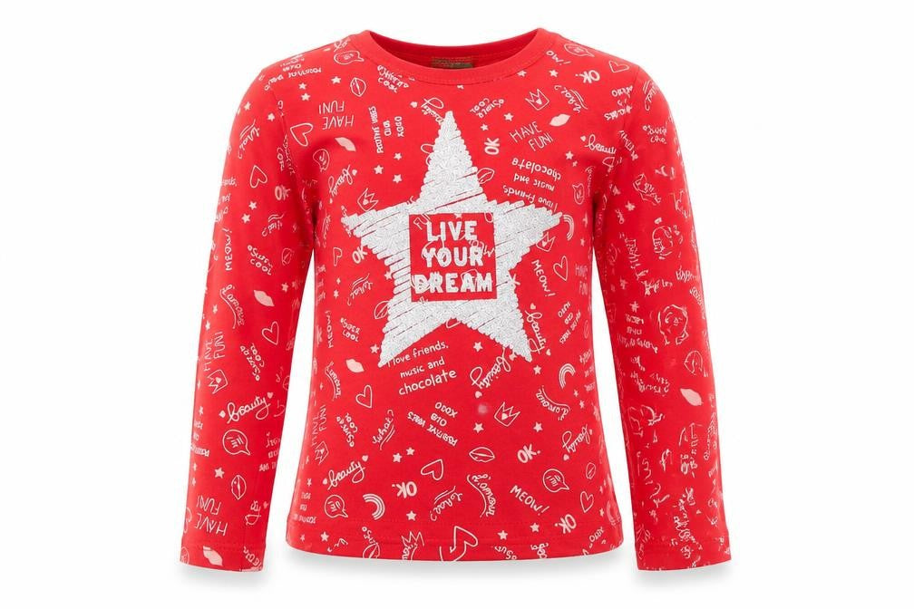 United Colours of Benetton Girls Red   Basic T-Shirt Size 2 Years