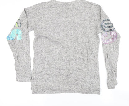 Back view of George girls’ green basic t-shirt, size 10-11, years