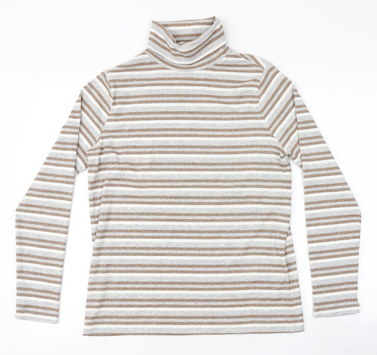 Marks and Spencer Womens Multicoloured Striped  Pullover Jumper Size 16