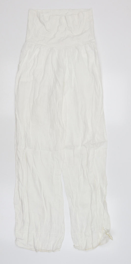 Zinka Womens White   Trousers  Size M L29 in