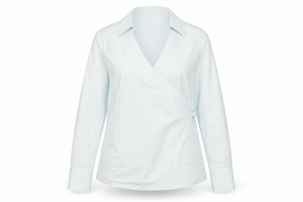 mamas & papas Womens Green   Wrap Blouse Size 12