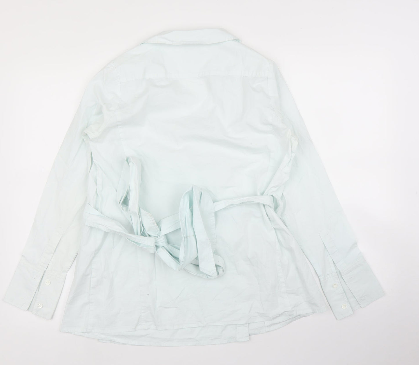 mamas & papas Womens Green   Wrap Blouse Size 12