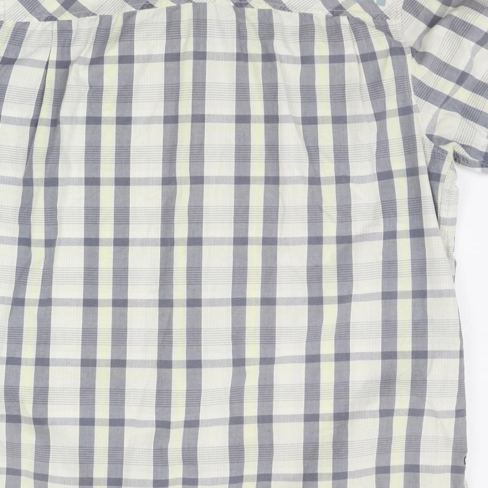 Company 81 Mens Beige Check   Button-Up Size XL