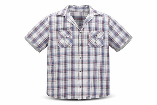 Urban Sprirt Mens Blue Check   Button-Up Size XL