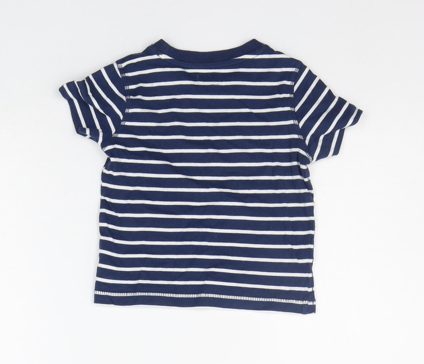 F&F Baby Blue Striped  Basic T-Shirt Size 12-18 Months