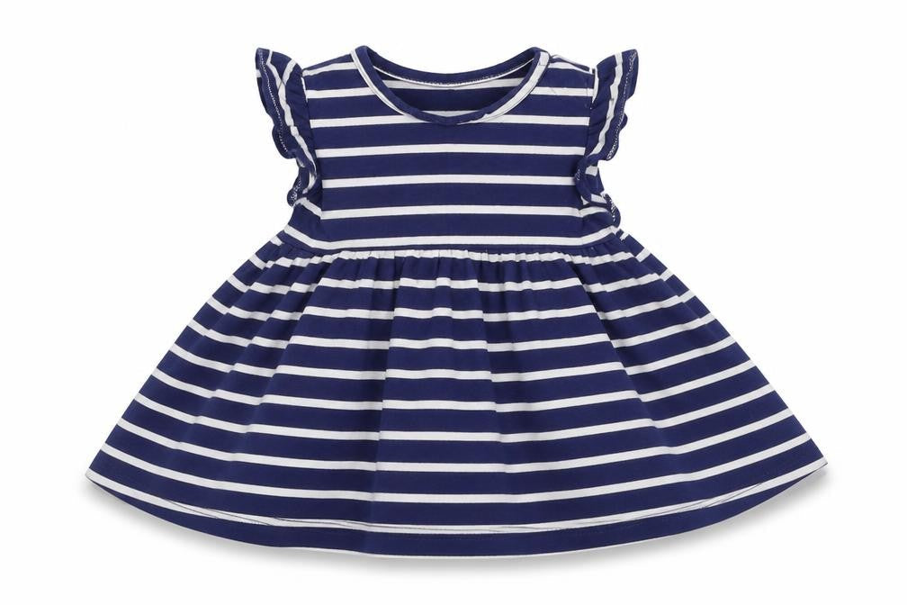 Marks & Spencer Baby Blue Striped  A-Line  Size 3-6 Months
