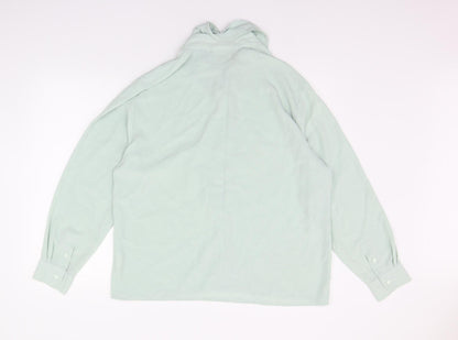 COMPLIMENTS Womens Green   Basic Button-Up Size 16