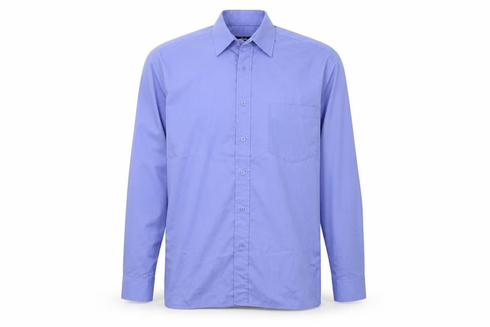 Premier Mens Blue    Button-Up Size 15
