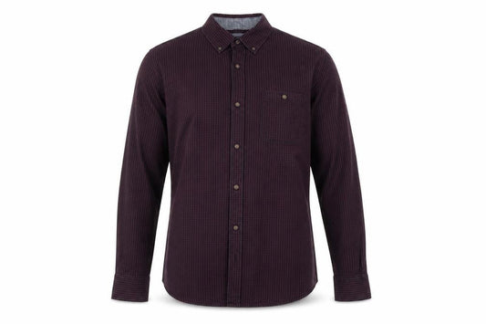 Red Herring Mens Purple Check   Button-Up Size S