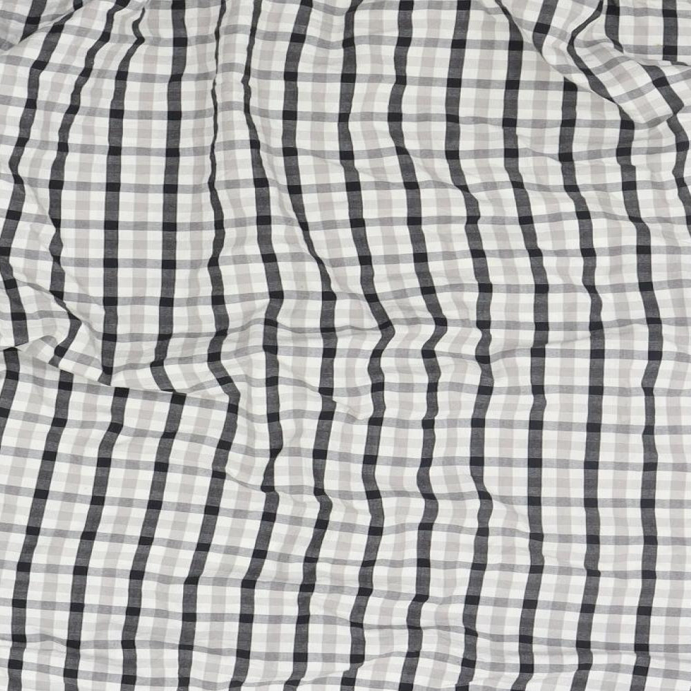 william hyde Mens Grey Check   Button-Up Size 15.5