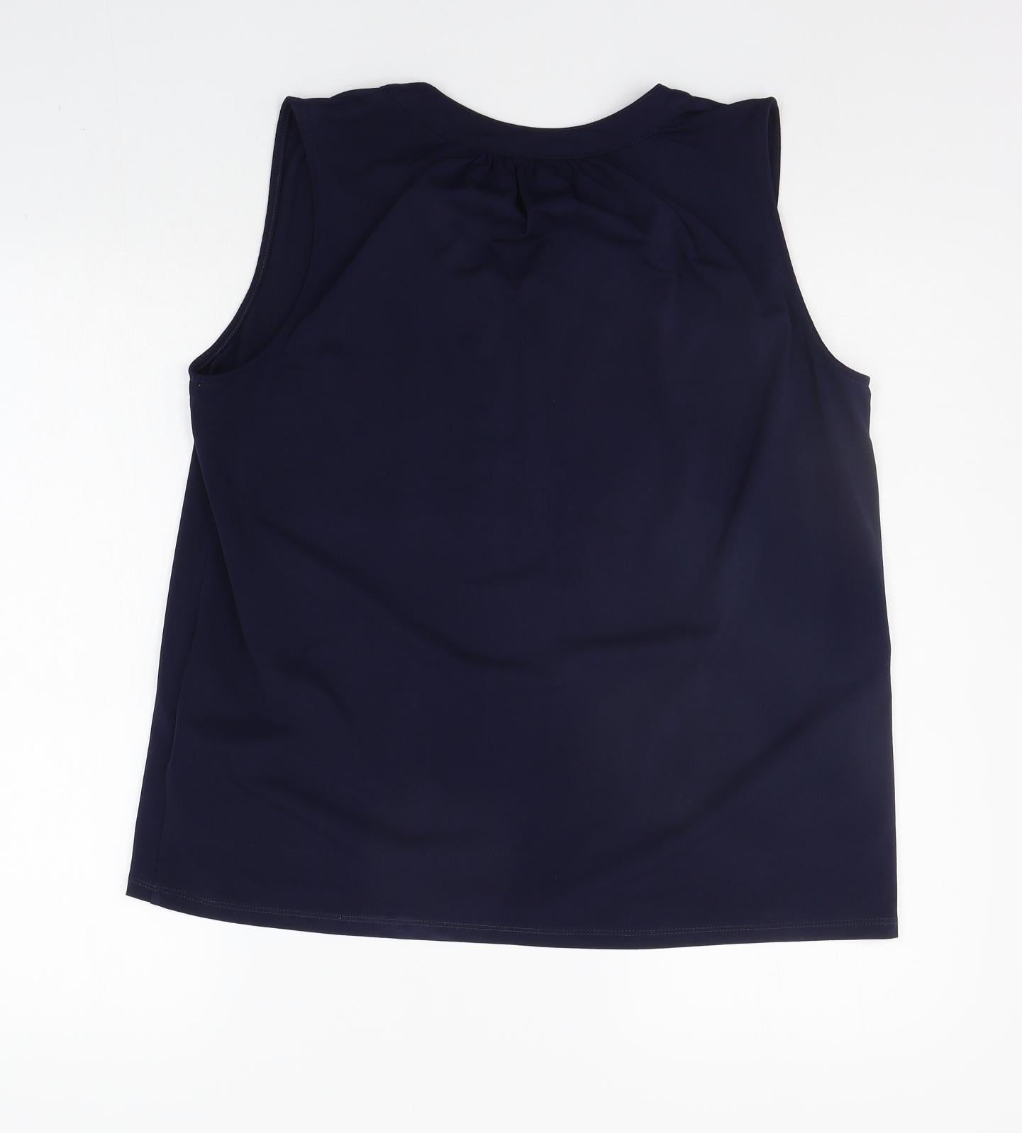 H&M Womens Blue   Basic Blouse Size M
