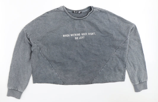 Primark Womens Grey   Pullover Sweatshirt Size XS
