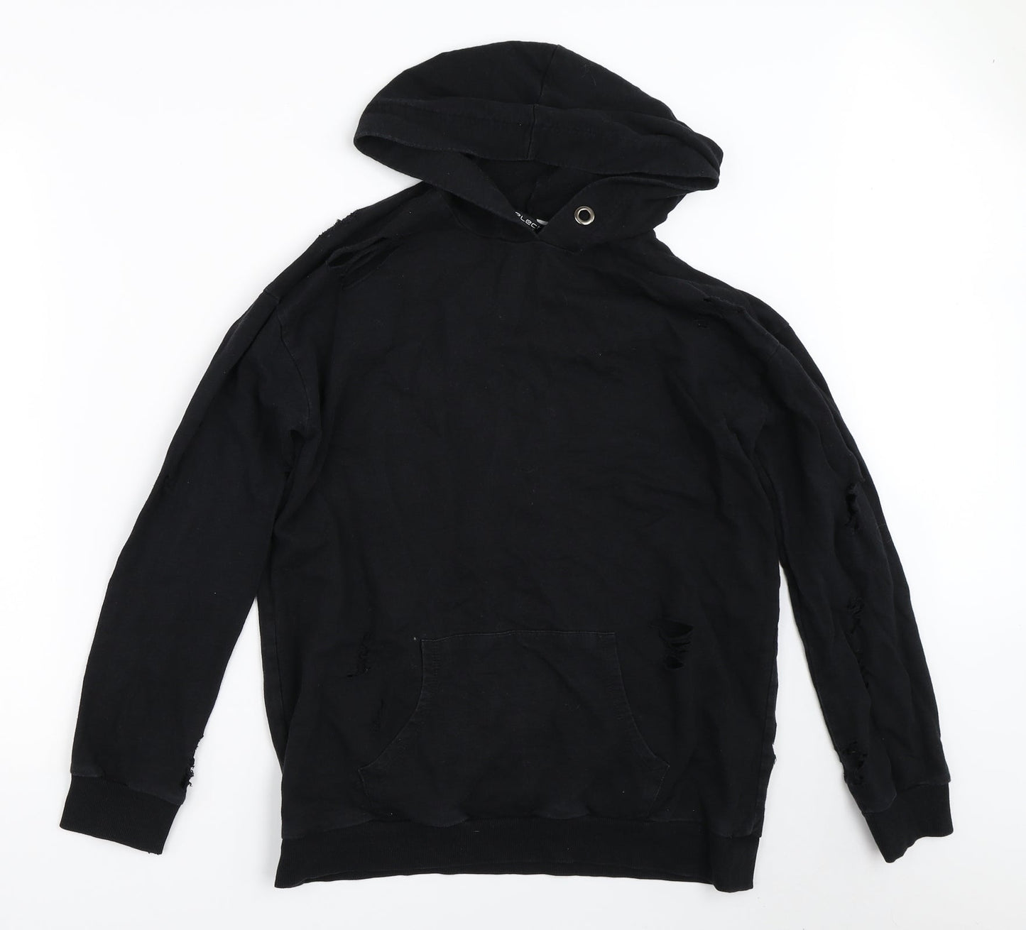 Select Womens Black   Pullover Hoodie Size 10